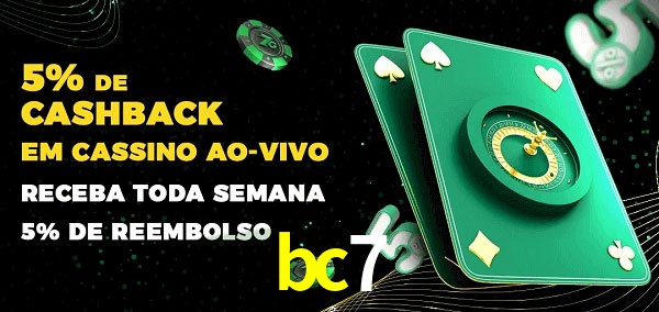 Promoções do cassino ao Vivo bc7